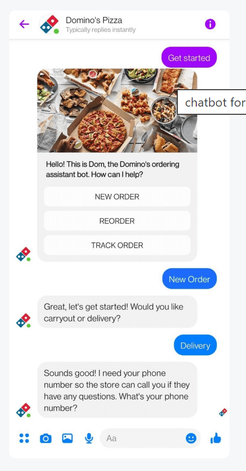 restaurant chatbot ai