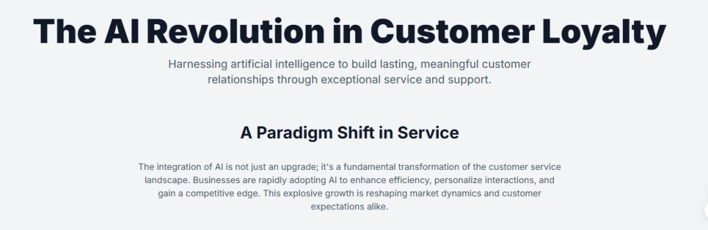 The AI Revolution in Customer Loyalty
